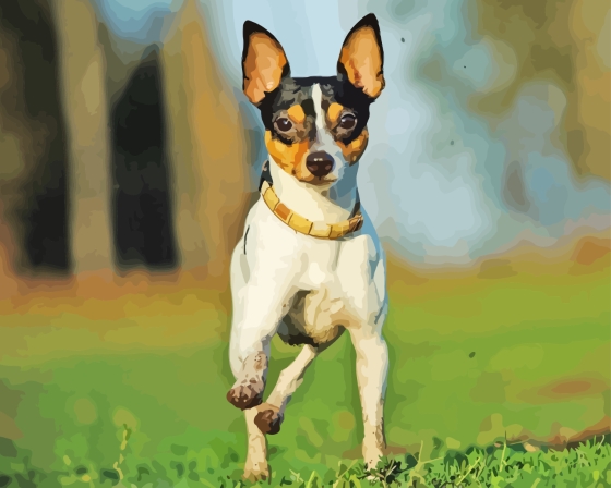 Miniature Fox Terrier Dog Animal Diamond Painting