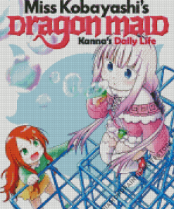 Miss Kobayashis Dragon Maid Poster 5D Diamond Painting