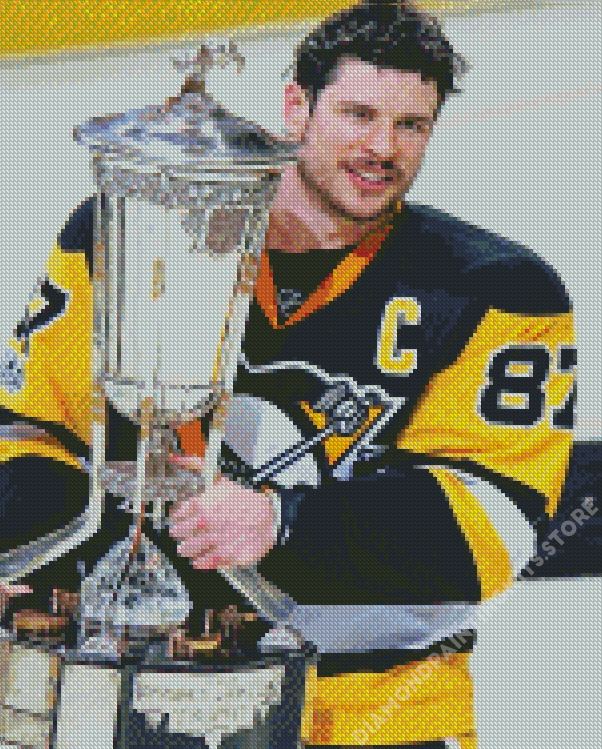 Professional Ice Hockey Player Sidney Crosby Diamond Painting
