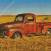 Red Old Ford Truck Diamond Painting