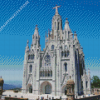 Temple Of The Sacred Heart Of Jesus Basilica In Barcelona Diamond Painting
