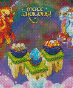 The Merge Dragons Video Game 5D Diamond Painting