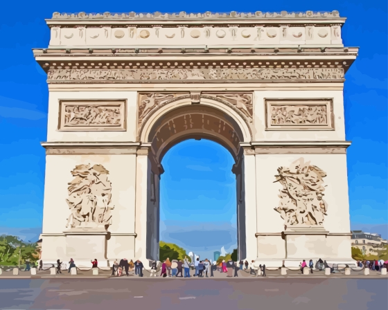 Triumphal Arch Paris 5D Diamond Painting