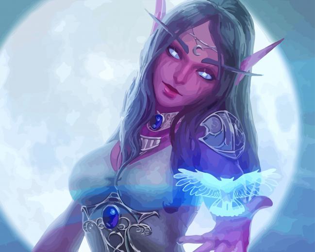Tyrande Whisperwind World Of Warcraft Diamond Painting