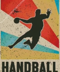 Vintage Handball Poster Diamond Painting