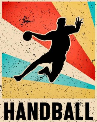 Vintage Handball Poster Diamond Painting
