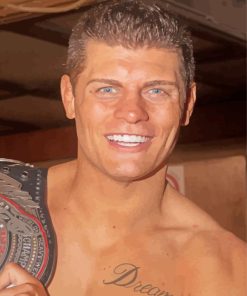 Wrestler Cody Rhodes Diamond Painting