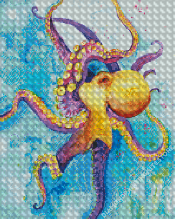 Abstract Octopus 5D Diamond Painting