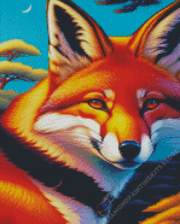 Aesthetic Red Fox 5D Diamond Painting