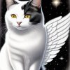 Aesthetic Cat With Wing Art 5D Diamond Painting