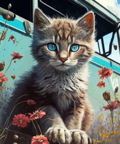 Aesthetic Kitten Diamond Painting
