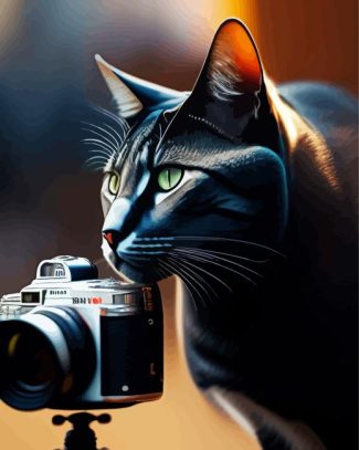 Aesthetic Photograph Cat Diamond Painting
