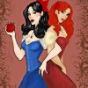 Cartoon Snow White And Rose Red Diamond Painting