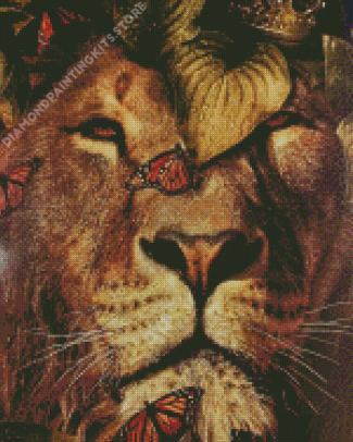 Close Up Lion Diamond Painting