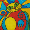 Cubism Cat Diamond Painting