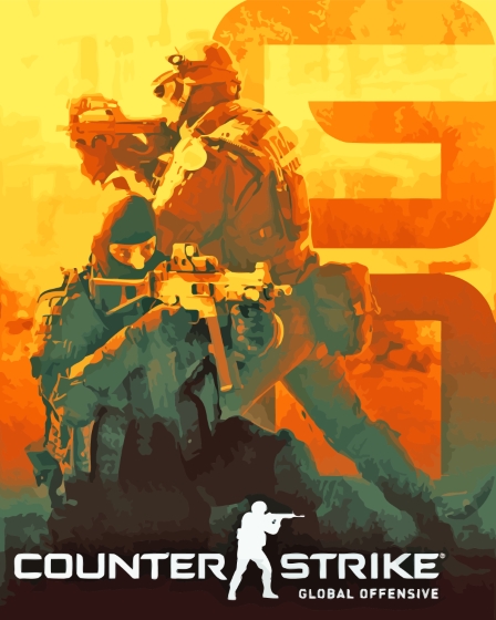 Counter Strike Global Offensive 5D Diamond Painting