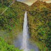 Hawaii Waterfall Landscape 5D Diamond Painting