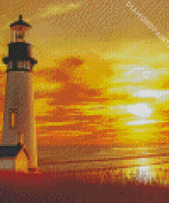 Lighthouse At Sunset 5D Diamond Painting