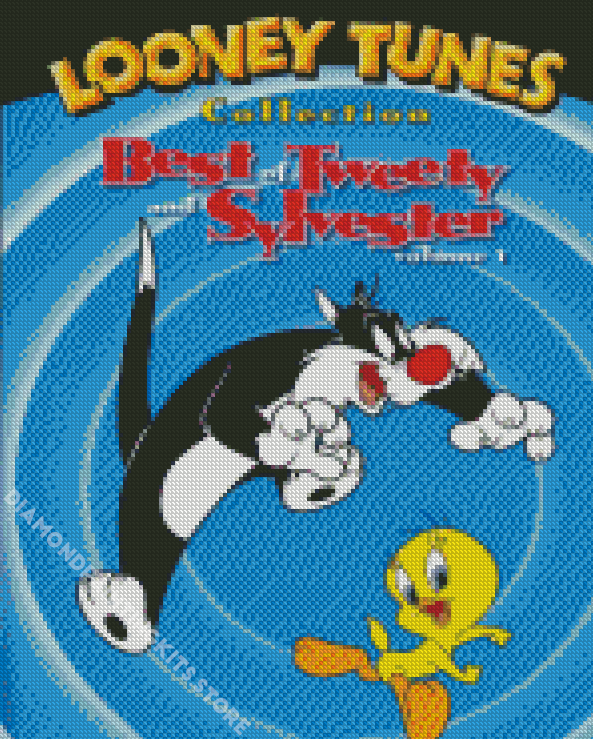 Tweety And Sylvester Looney Tunes 5D Diamond Painting