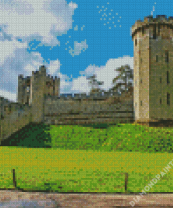 Warwick Castle Towers 5D Diamond Painting