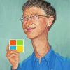 Bill Gates Caricature Diamond Painting