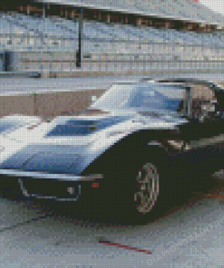 Black Chevrolet Corvette ZL1 1969 Diamond Painting