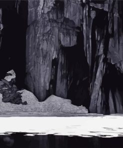 Ansel Adams Frozen Lake and Cliffs Diamond Painting