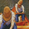Boaters Rowing on the Yerres Diamond Painting