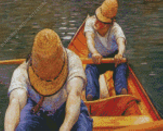 Boaters Rowing on the Yerres Diamond Painting