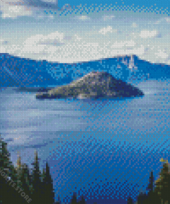 Crater lake Diamond Painting