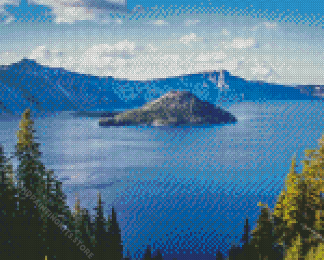 Crater lake Diamond Painting