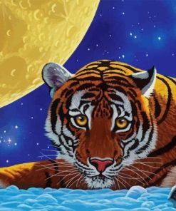 Moon Tiger Diamond Painting