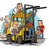 People With Fork Lift Diamond Painting