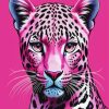 Pink Tiger Diamond Painting