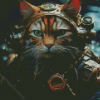 Steampunk Cat Diamond By Numbers