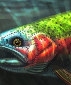 Steelhead Fish Art Diamond Painting