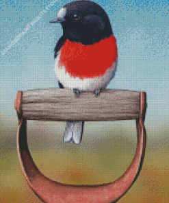 The Scarlet Robin Diamond Painting