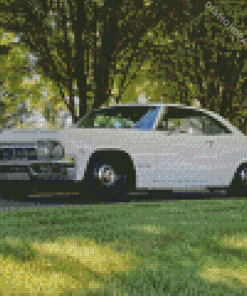 White 1965 Impala Diamond Painting