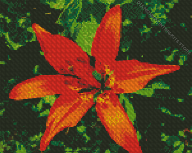Wood Lily Plant Diamond Painting