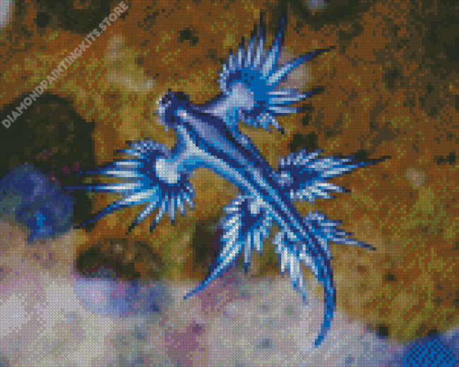 Blue Dragon Fish Diamond Painting