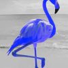 Blue Flamingo Diamond Painting