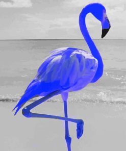 Blue Flamingo Diamond Painting