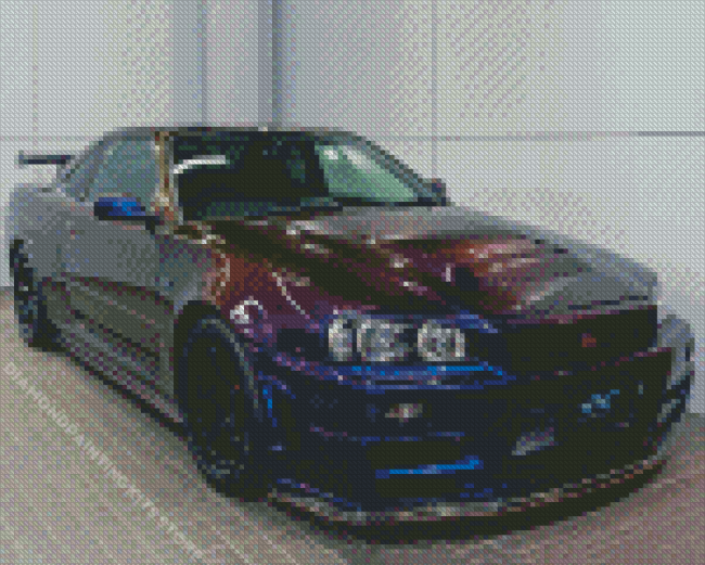 Nissan Skyline R34 Diamond Painting