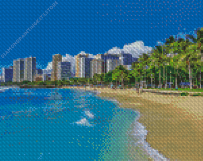 Waikiki Beach Diamond Painting