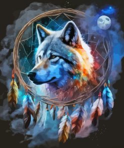 Wolf Spiritual Animal Diamond Painting