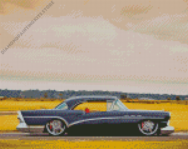 Black 1957 Buick Car Diamond Painting