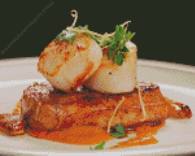 Chicken and Scallop Diamond Painting