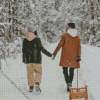 Couple in The Snow Diamond Painting