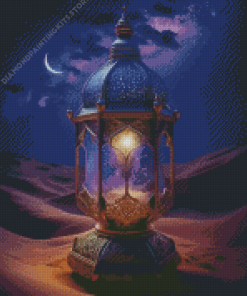 Desert Magical Lantern Diamond Painting