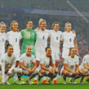 England Women Football Players Diamond Painting